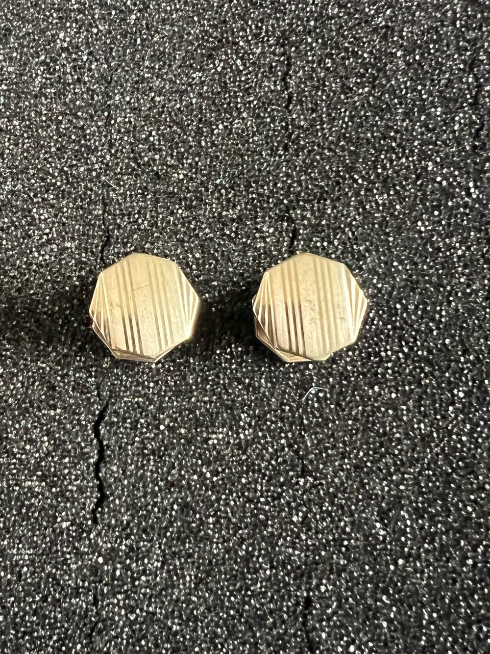 Antique Edwardian B&W KUMAPART Cuff Links snap cuff links Snap Set of 2
